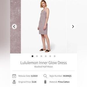 Lululemon inner glow dress
